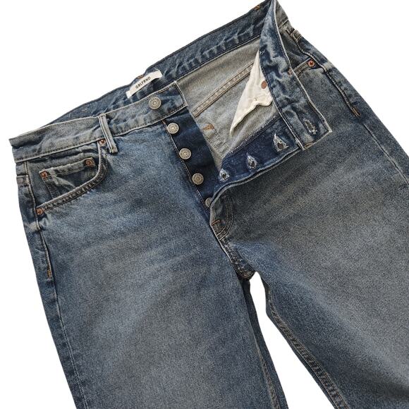 GRLFRND Helena distressed straight leg high waist jeans in Ready To Go Sz 28 NEW - Picture 4 of 9